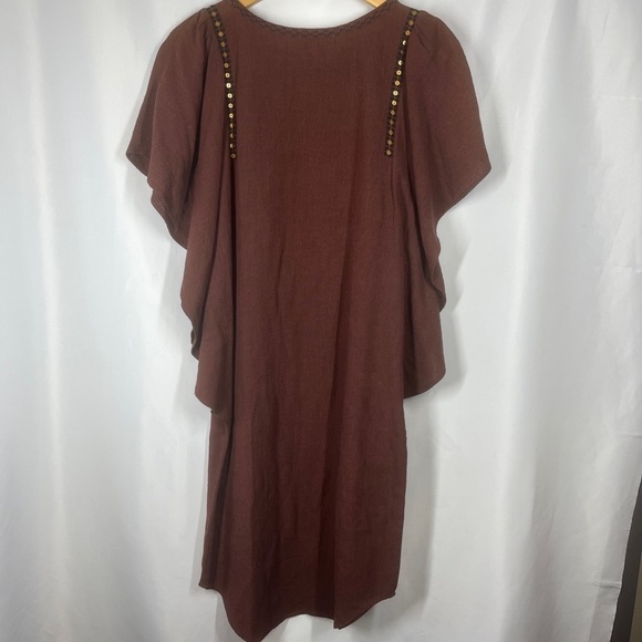 Ulla Johnson Dress Betti Andorra 100% Silk Embroidered Sequin Batwing Size 0 NWT - Picture 4 of 10